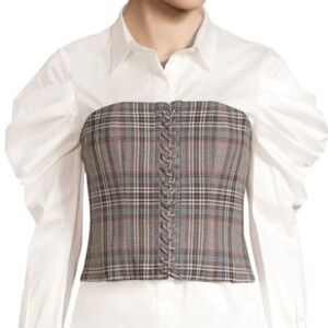 Amur Jenna Lace-Up Front Bustier